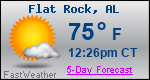 Weather Forecast for Flat Rock, AL