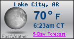 Weather Forecast for Lake City, AR