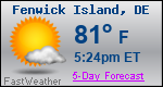 Weather Forecast for Fenwick Island, DE