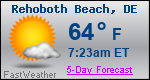 Weather Forecast for Rehoboth Beach, DE
