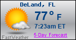 Weather Forecast for DeLand, FL