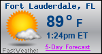 Weather Forecast for Fort Lauderdale, FL