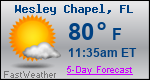 Weather Forecast for Wesley Chapel, FL