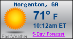 Weather Forecast for Morganton, GA