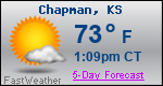 Weather Forecast for Chapman, KS
