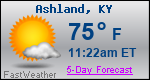 Weather Forecast for Ashland, KY