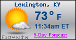 Weather Forecast for Lexington, KY