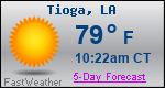 Weather Forecast for Tioga, LA