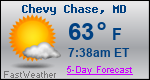 Weather Forecast for Chevy Chase, MD
