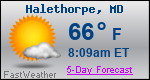 Weather Forecast for Halethorpe, MD
