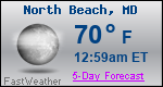 Weather Forecast for North Beach, MD
