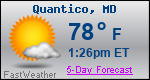 Weather Forecast for Quantico, MD