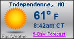 Weather Forecast for Independence, MO