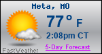 Weather Forecast for Meta, MO