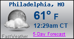 Weather Forecast for Philadelphia, MO