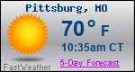 Weather Forecast for Pittsburg, MO
