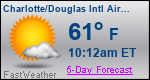 Weather Forecast for Charlotte/Douglas International Airport, NC