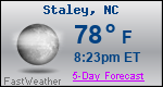 Weather Forecast for Staley, NC