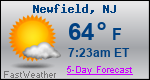Weather Forecast for Newfield, NJ