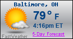 Weather Forecast for Baltimore, OH