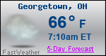 Weather Forecast for Georgetown, OH