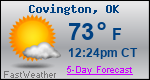 Weather Forecast for Covington, OK