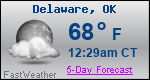 Weather Forecast for Delaware, OK