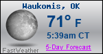 Weather Forecast for Waukomis, OK
