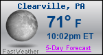 Weather Forecast for Clearville, PA