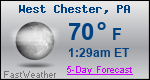 Weather Forecast for West Chester, PA