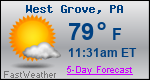 Weather Forecast for West Grove, PA