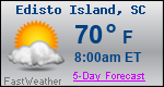 Weather Forecast for Edisto Island, SC