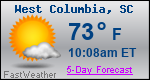 Weather Forecast for West Columbia, SC