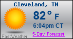 Weather Forecast for Cleveland, TN