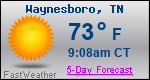 Weather Forecast for Waynesboro, TN