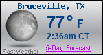 Weather Forecast for Bruceville, TX