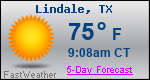 Weather Forecast for Lindale, TX