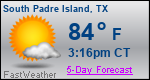 Weather Forecast for South Padre Island, TX