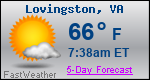 Weather Forecast for Lovingston, VA