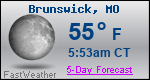 Weather Forecast for Brunswick, MO
