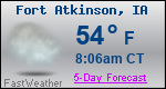 Weather Forecast for Fort Atkinson, IA
