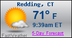 Weather Forecast for Redding, CT