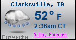 Weather Forecast for Clarksville, IA