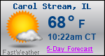 Weather Forecast for Carol Stream, IL