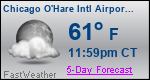 Weather Forecast for Chicago O'Hare International Airport, IL