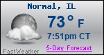 Weather Forecast for Normal, IL