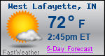 Weather Forecast for West Lafayette, IN