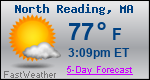 Weather Forecast for North Reading, MA