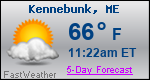 Weather Forecast for Kennebunk, ME