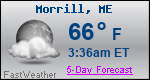 Weather Forecast for Morrill, ME